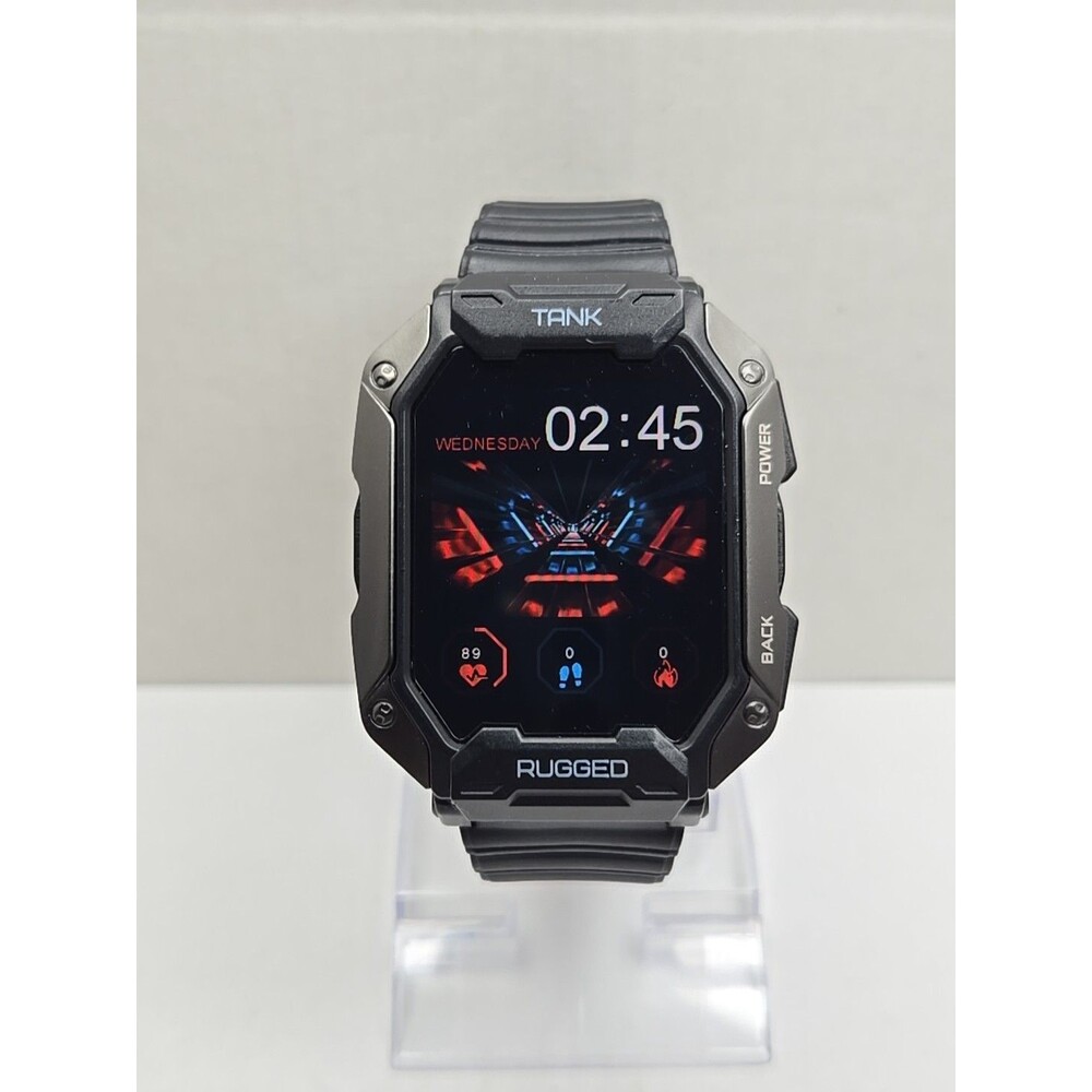 Kospet Tank M1 Pro Rugged Smartwatch Black 5ATM IP69K Fitness Tracker Watch Mens